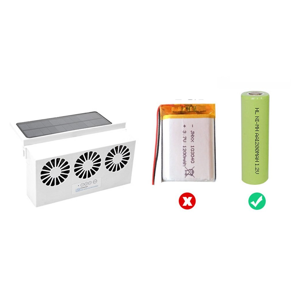ICOCO-ventilador Solar para coche con sistema de refrigeración, ventilador de refrigeración para coche, ahorro de energía Cn (origen)