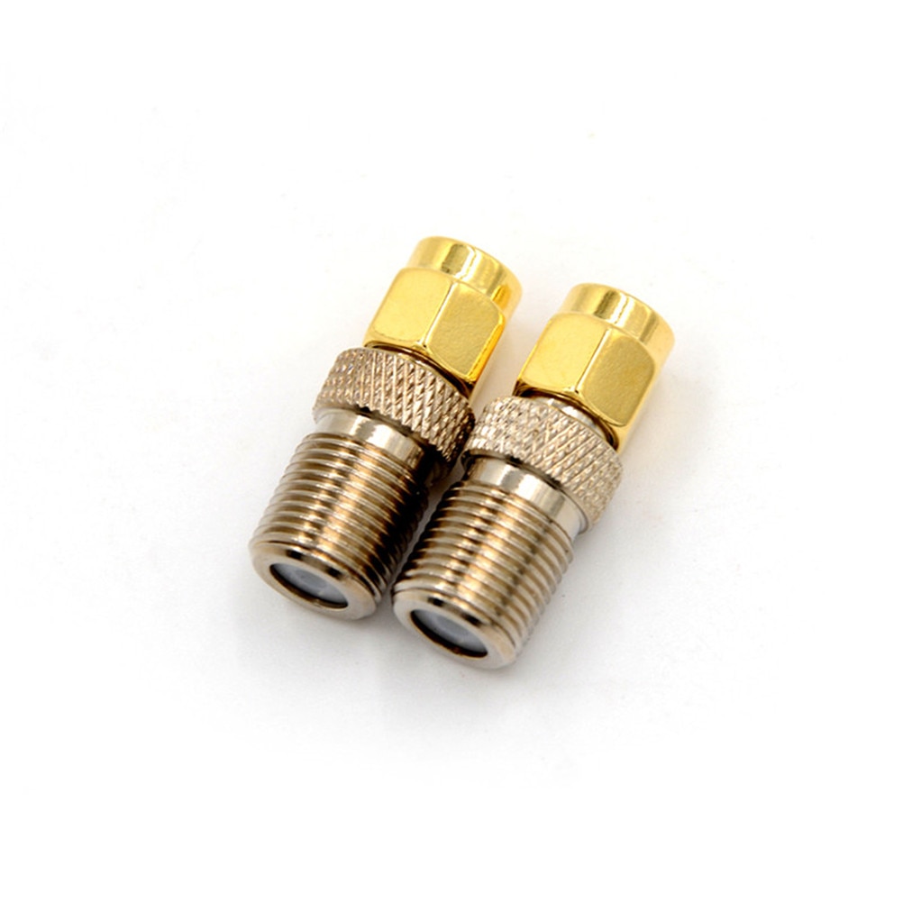 Neue 1Stck F Typ Weibliche Jack sma Stecker Gerade RF Koaxial Adapter F stecker zu SMA Konverter Gold Tonne