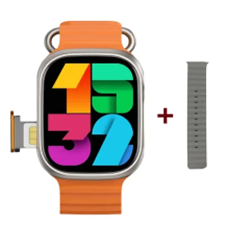 Android smartwatchc9s 5g rede cartão sim 2.1 Polegada amoled gps wifi chamada global relógio inteligente masculino ultra 4g cartão sim: XL / green
