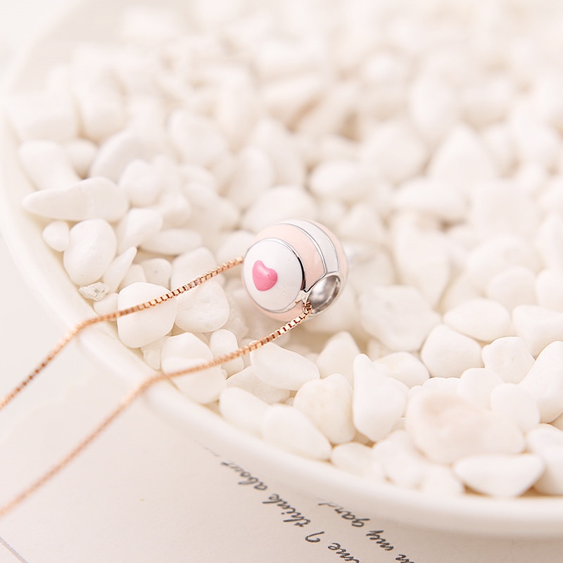 100% 925 Sterling Silver Beads Charm Heart Lollipop Candy Enamel Charms Fit Bracelets Necklace Women Diy Jewelry