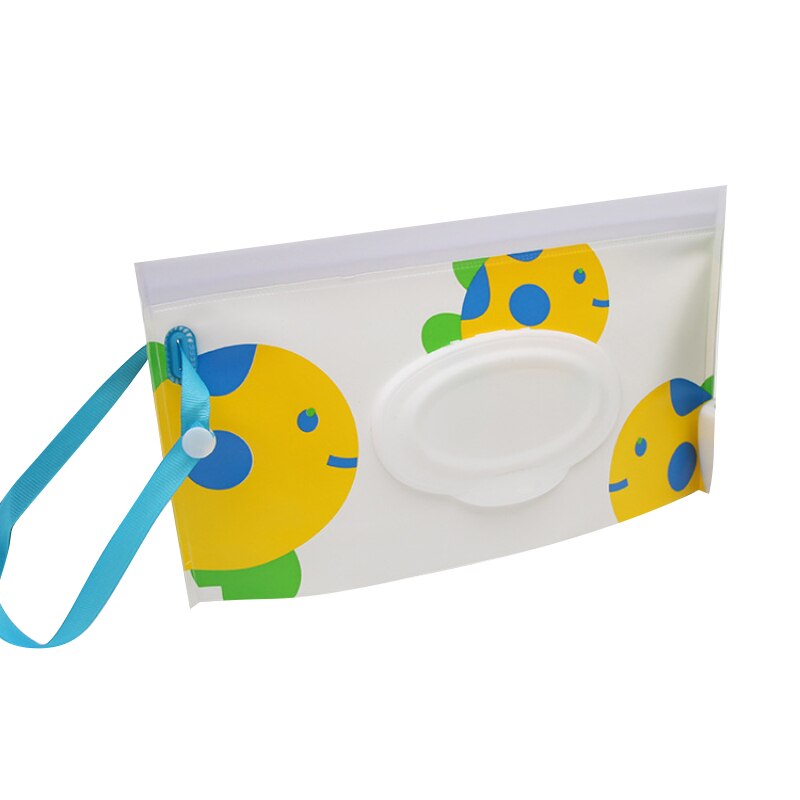 Boîte de lingettes pour bébé, sac de transport de lingettes de nettoyage, bouton-pression rabattable imprimé à la , boîte de rangement de lingettes humides réutilisables: 10