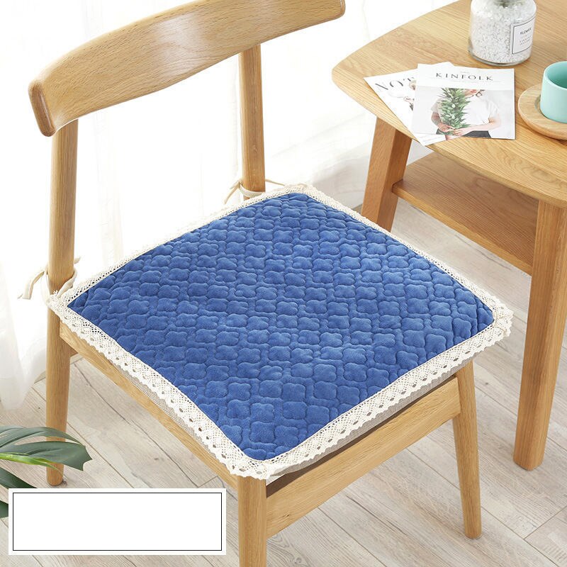 Geometrische Patroon Stoelkussens Dikker Zachte Student Seat Pad Winter Warm Kantoor Stoel Zitten Mat Antislip Pluche Kruk kussens: Type C-8