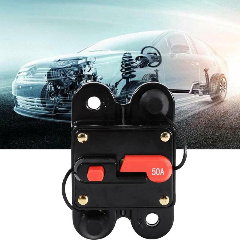 50Amp -100Amp Circuit Breaker Reset Fuseholder Car Boat Fuse Holder Waterproof 12-24V