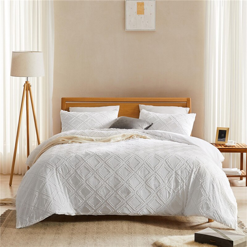 Duvet Cover Bedding Set with Pillowcases Household Winter Warmth Thick Bedding Set Single Double Queen King Size Quilt Cover