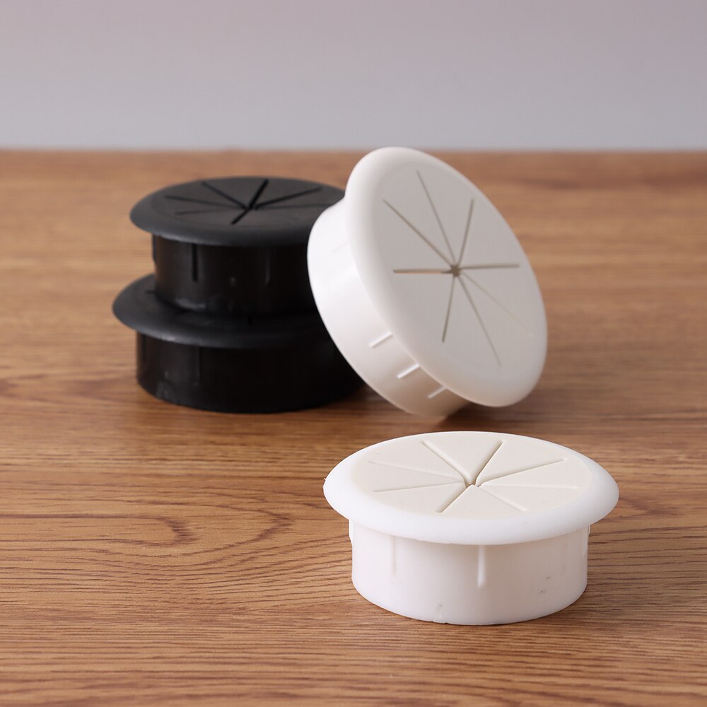 1pc Desk Cord Grommet Flexible Silicone Cable Hole Cover Wire Organizer Cable Pass Through Round Gasket Wiring Protective