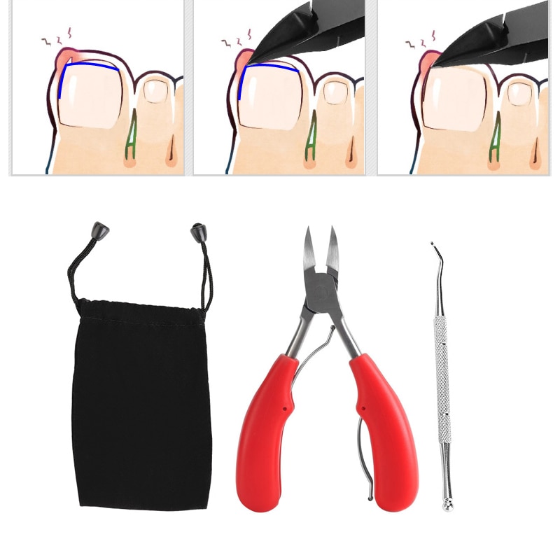 Nouvellement lourd orteil épais coupe-ongles pinces pédicure acier orteil coupe-ongles pour ongles épais ou incarné ongle