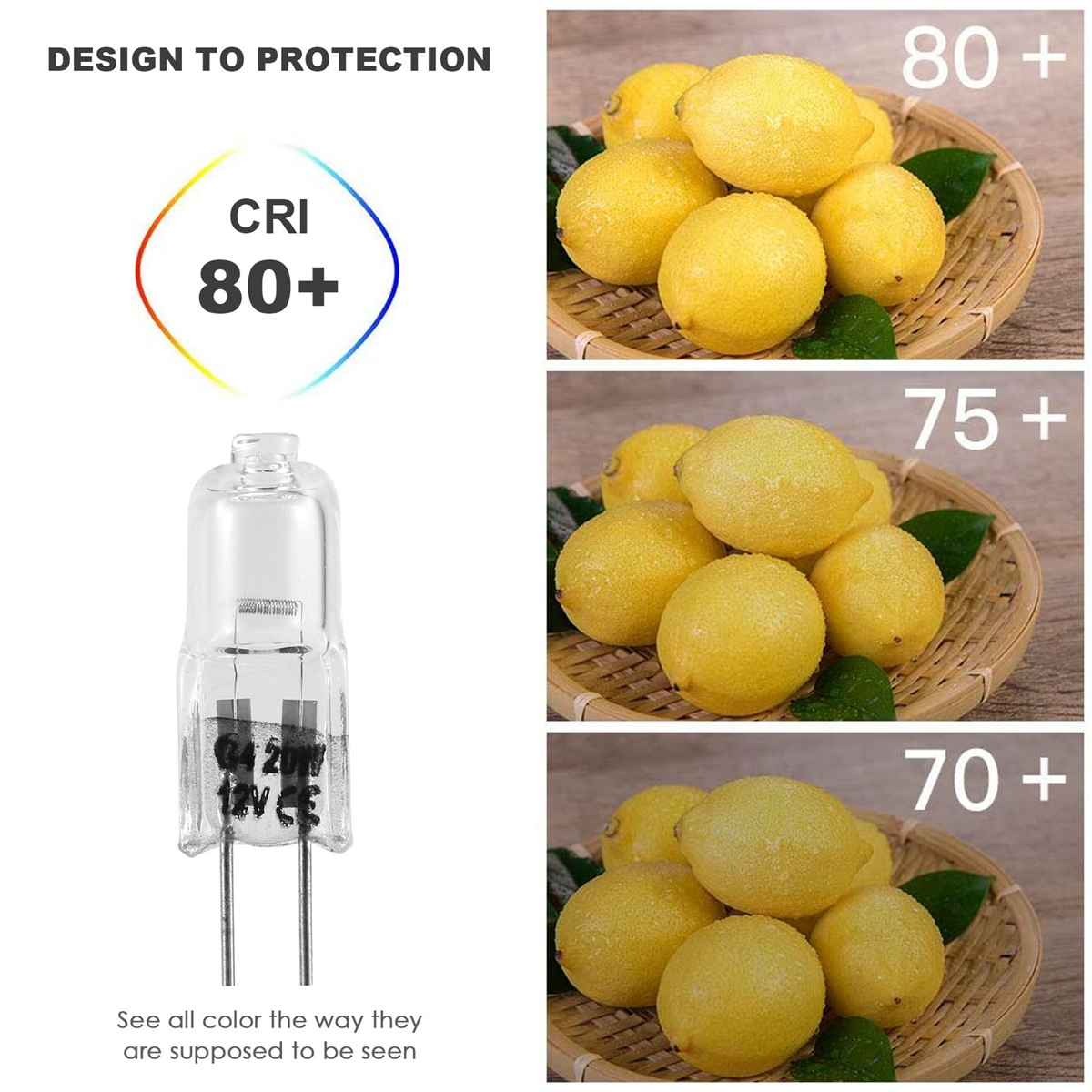 20 Stück G4-Halogenlampen, 20 W, 12 V, Halogenlampen, 2-polig, klare Lampe, für Herdbeleuchtung, Signalleuchten, Schiene