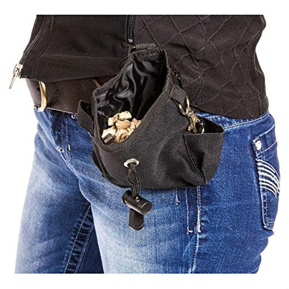 Gomaomi-Bolsa de cintura de cebo para perro y mascota, bolsa de entrenamiento con hebilla, para recompensa de cachorro