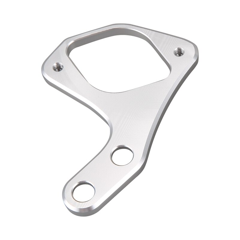 Left Ignition Key Relocation Bracket for Triumph Bonneville T100/SE Scrambler Thruxton 2001 (Silver)