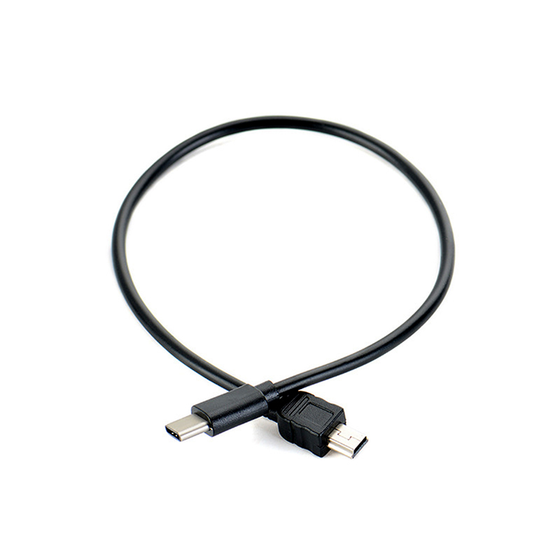 1pc USB Type-c to Mini USB Cable USB-C Male to Mini-B Male Converter Adapter Lead Data Cable 30cm