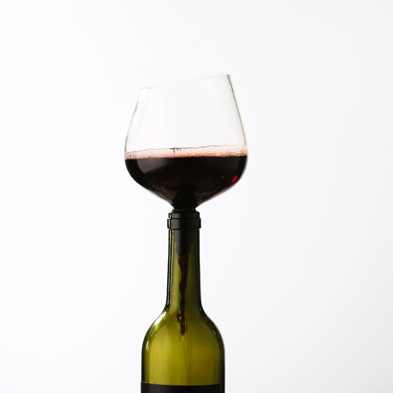 Barware transparent direkt till dricksvinsdekantsglaskopp packad i vinflaskproppsverktyg
