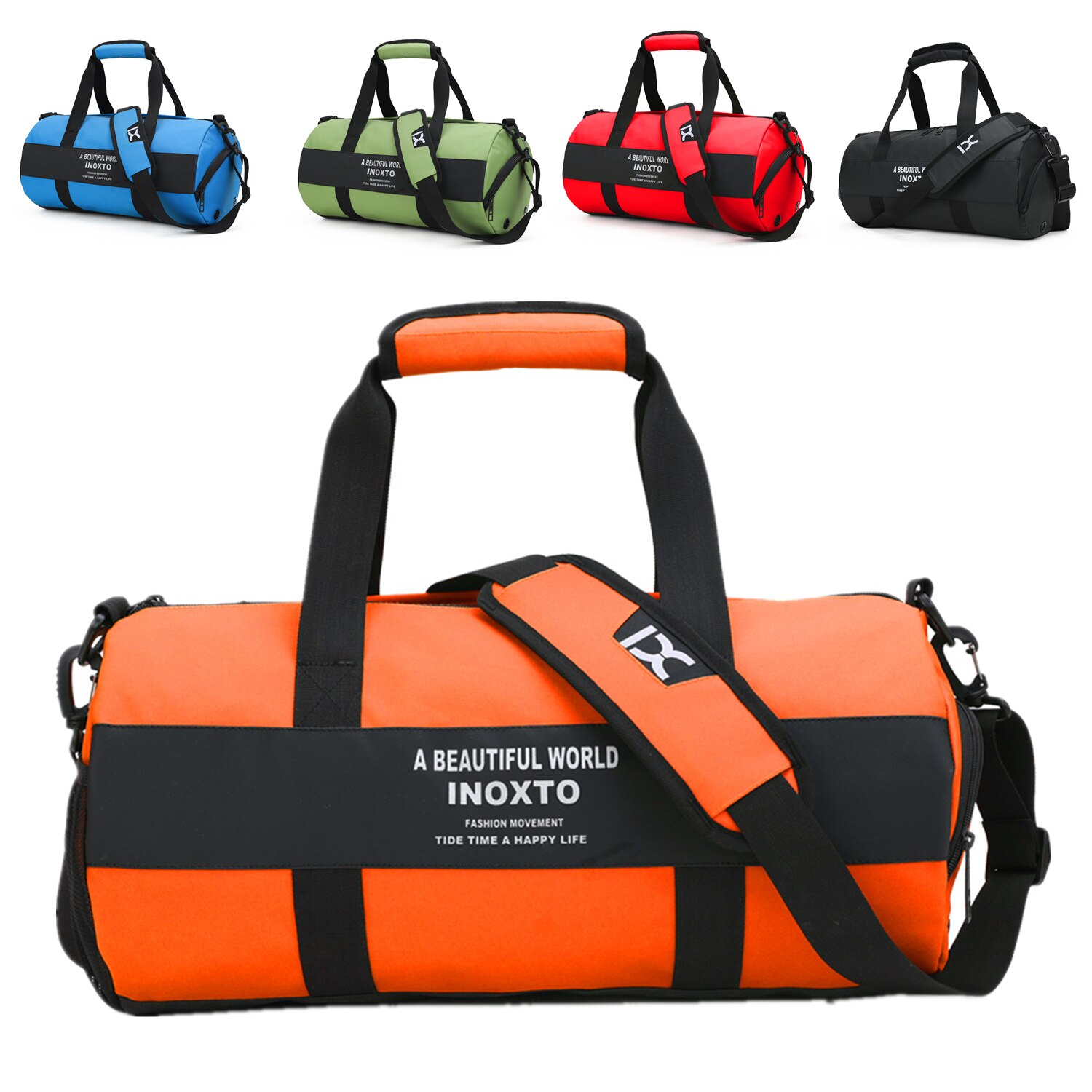 Gym tasker mænd sport fitness pakke skulder sport taske håndtasker mandlige rejsetasker polyester vandtæt håndtaske kvinde