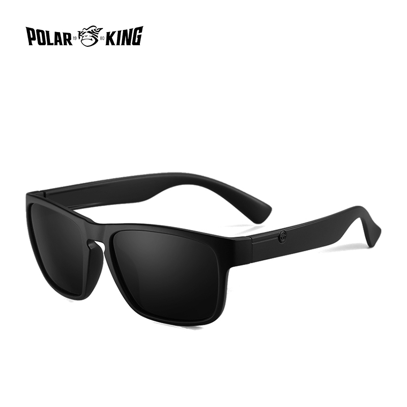 POLARKING, gafas de sol polarizadas para hombres, gafas de sol de plástico, gafas de sol cuadradas a la para hombres, gafas de sol de viaje: Rojo