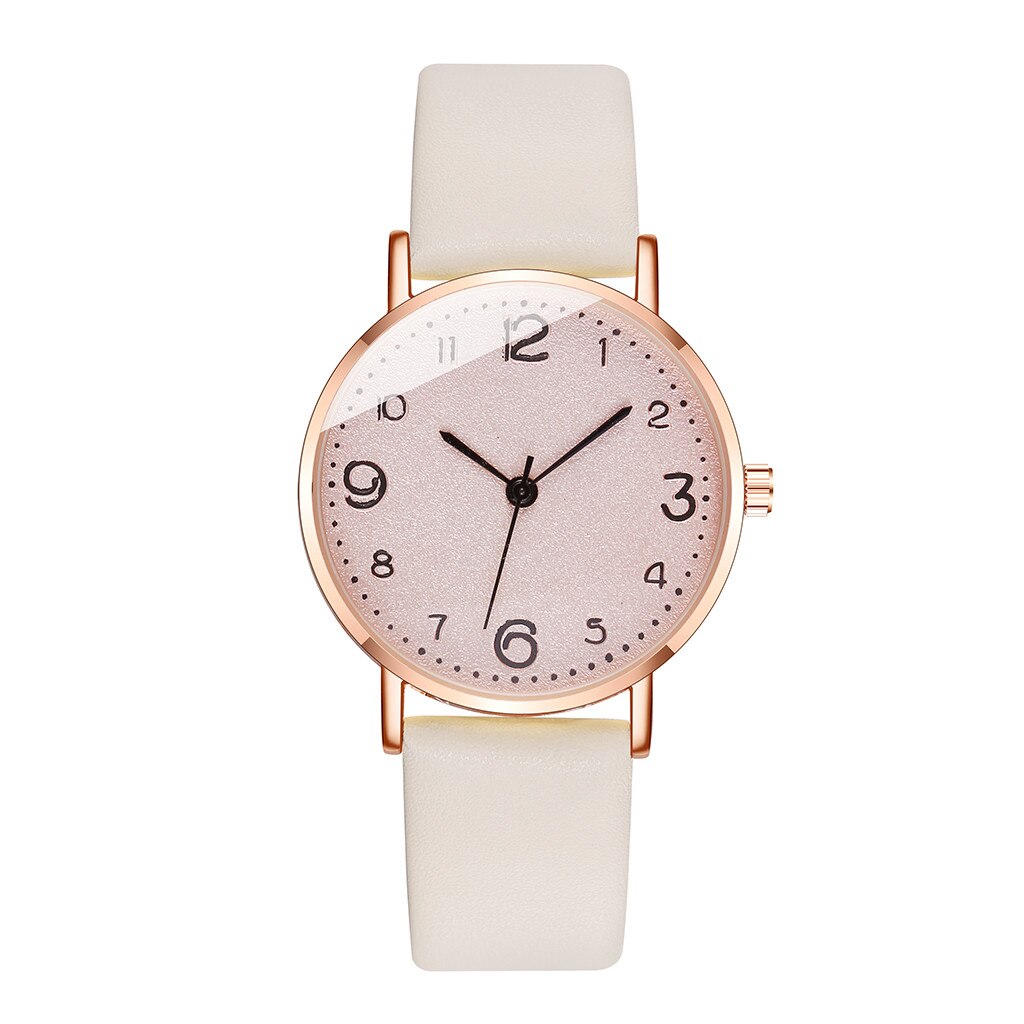 Zegarki Damskie Vrouwen Casual Quartz Lederen Band Newv Band Horloge Analoge Polshorloge Relojes Para Mujer Часы Женские Наручные: C