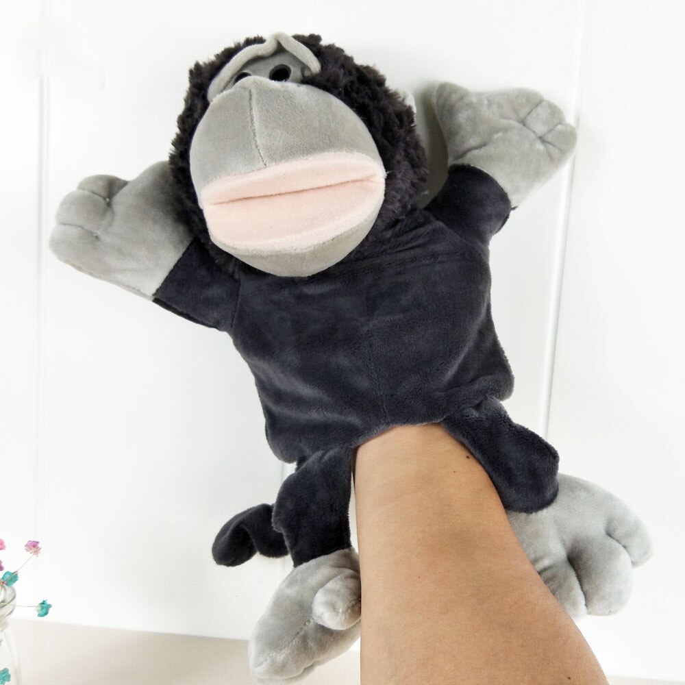 Tiger abe elefant løve hånddukke børn plys legetøj dyr børnehave hånddukke fødselsdag baby barn udstoppet legetøj: 8