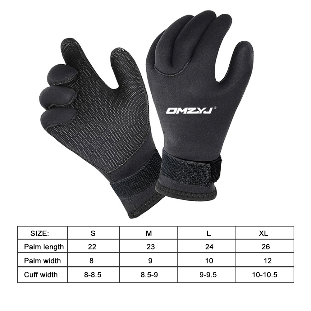 5mm Neoprene Swimming Scuba Diving Gloves Anti Slip Keep Warm Winter Gloves for Men Snorkeling Surfing Skiing Water SportsSupply