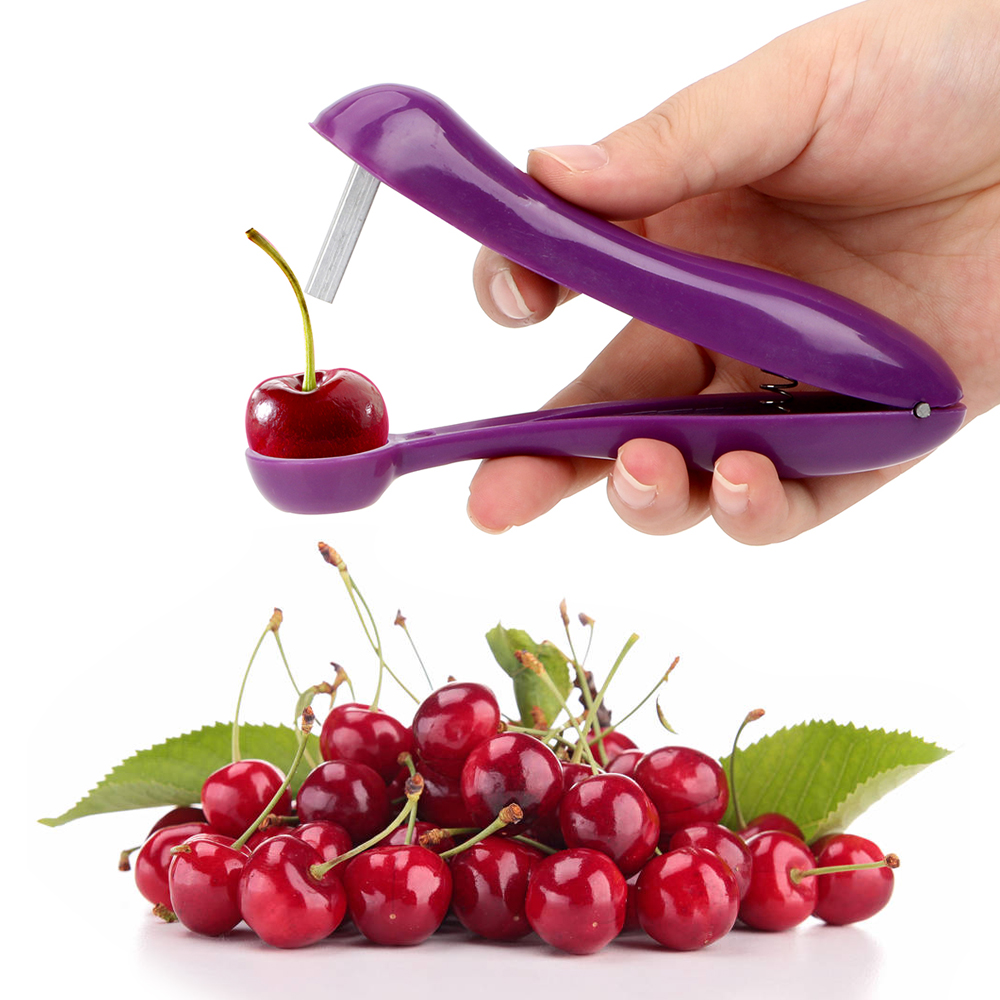 Cherry Core Seed Remover Keep Complete Plastic Fruits Gadgets Tools Kitchen Accessories Cherry Pitter Fast Remove
