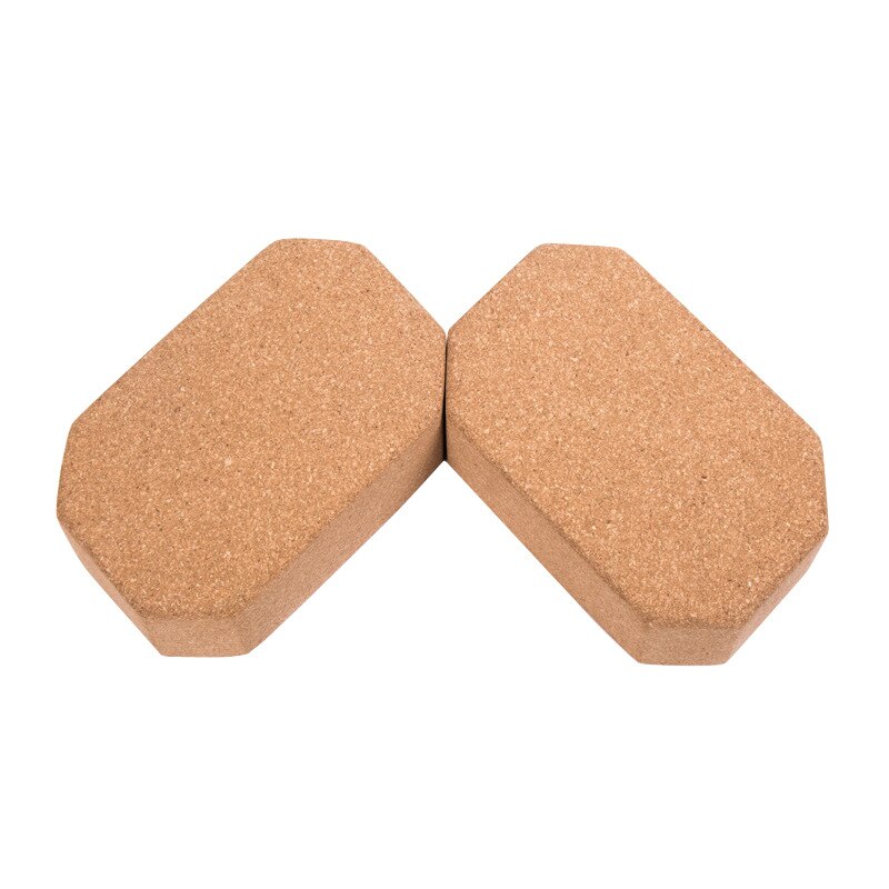 Miljövänlig åttakantig kork tegel skum hem träning fitness gym träning sport verktyg 21.5*13.5*7cm