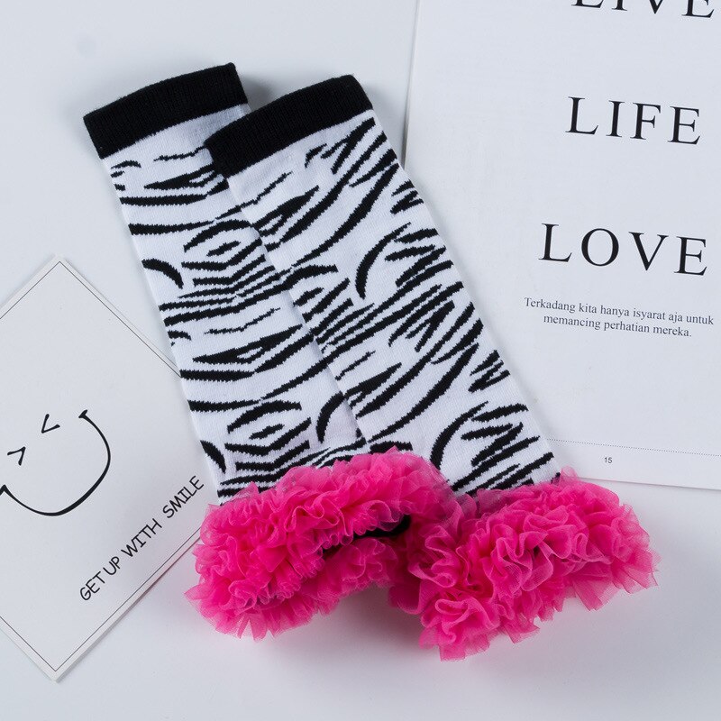 Cute Baby Girl Leg Warmers Legwarmers Birthday Party Cute Socks Kinderkleding Meisjes Legging Infanil Flower Ruffle Leg Warmer: WA122