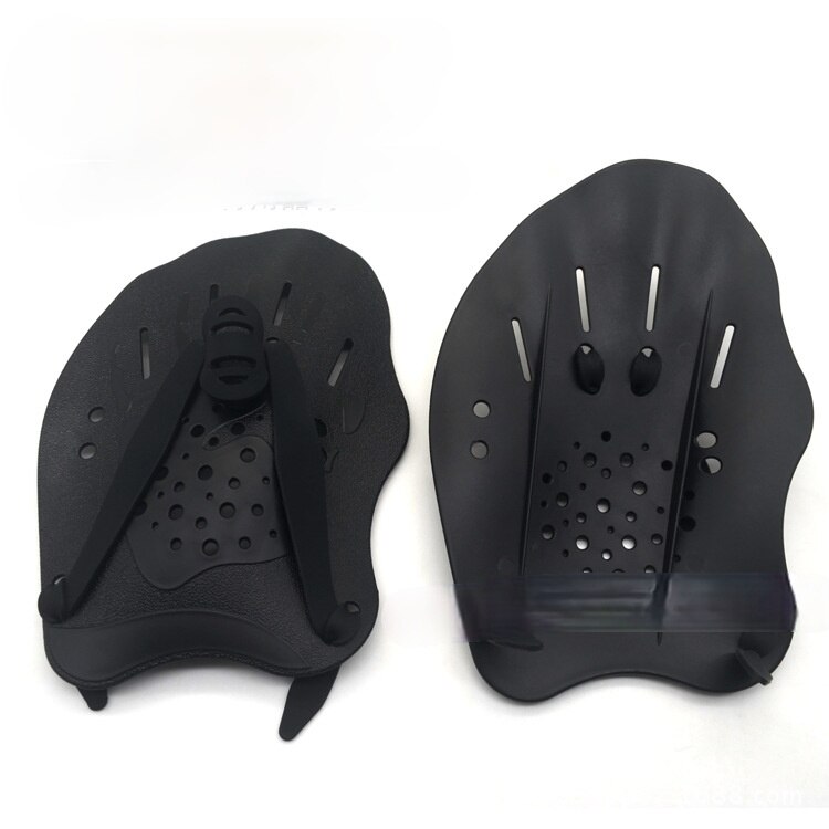 Synergy Hand Paddles for Swim Training Swimming Stroke Short Palm Hand Paddle Water Webbed Gloves S/M/L Swim Training: Black