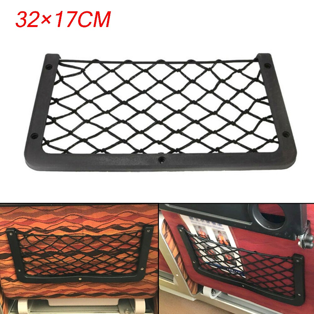 1pc stora förvaringsnät för husbil husvagn båt förvaringsväska ficka väska 32*17cm märke och