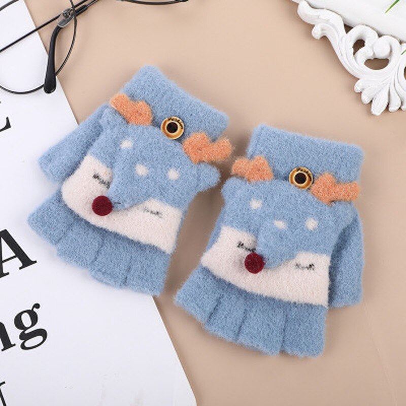 Winter Handschuhe freundlicher Finger Handschuhe Nette Karikatur Ebene Mitttens für freundlicher Baby Jungen Mädchen Winter Handschuhe für Weihnachten