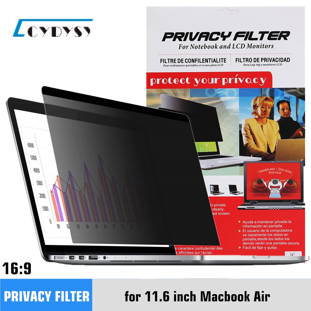 11.6 inch Privacy Screen Filter voor MacBook Air A1370/A1465 Laptop