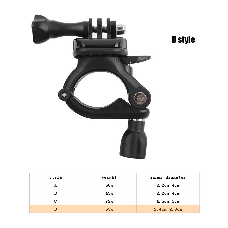 Rotatable Bike Bicycle Handlebar Mount Holder Adapter Motorbike Clip Support Bracket for Gopro Hero 10 9 8 7 6 5 4 3+ 3 SJCAM