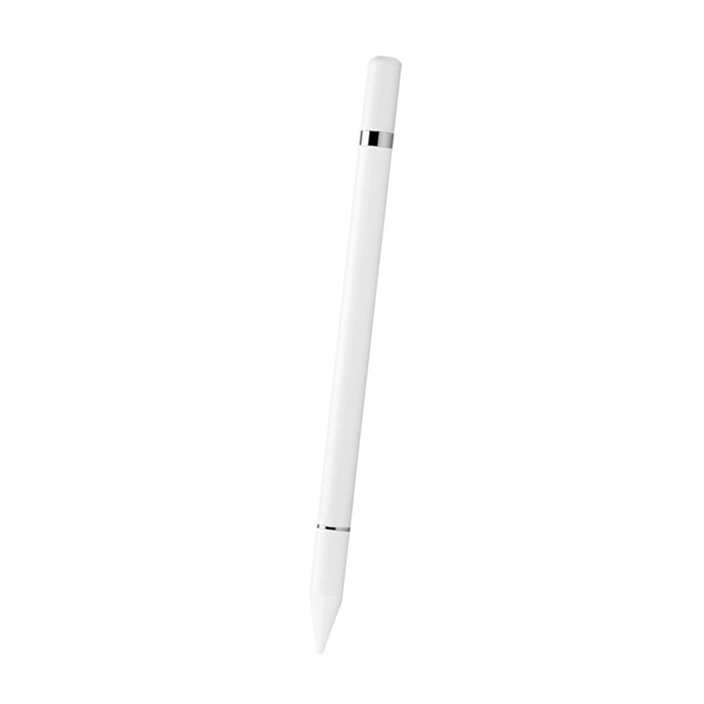 WK3006 2 in 1 Capacitive Disc Stylus Ballpoint Pen for Tablet Mobile Phone Stylus Pen Compatible Touch Screen Tablets: White