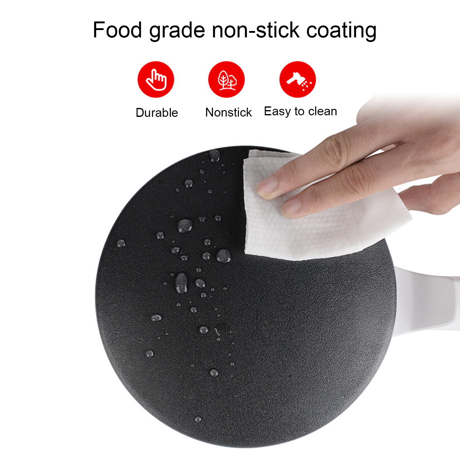 Behogar mini elektrisk crepe maker pandekager maskine nonstick ledningsfri crepe pand kage tallerken til fremstilling af pizza tortillas eu stik
