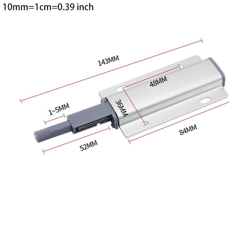 Magnetic Push Latches Heavy Duty Push to Open Close Door Latch Cabinet Hardware Drawers in Kitchen Bedroom Home Gold
