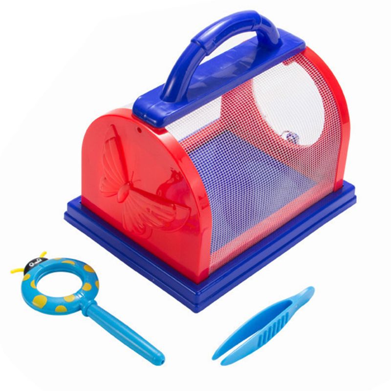 3 Pcs Portable Bug House Critter Case Insect Feeding Observation Backyard Exploration Set