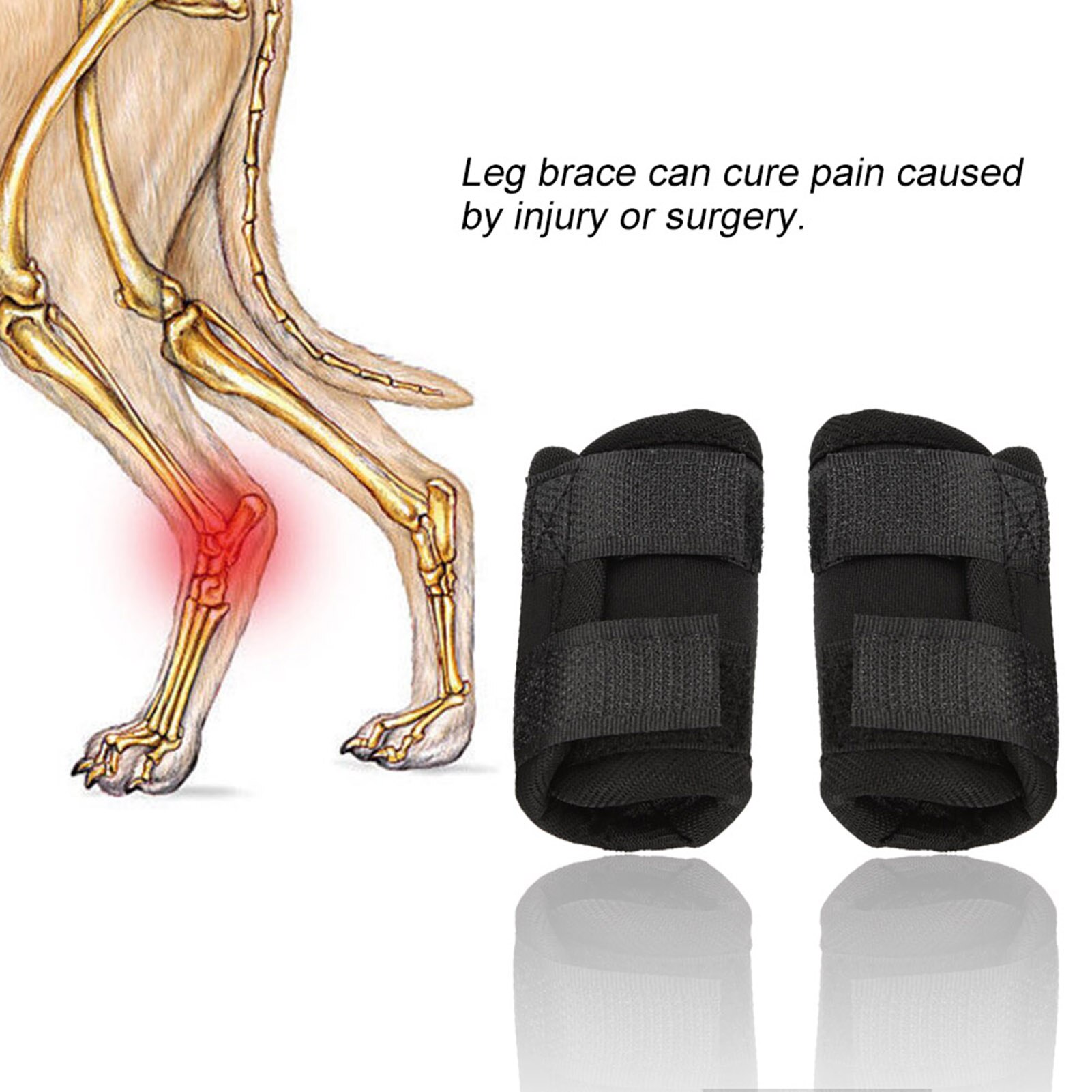 Dog Canine Front Leg Brace Paw Compression Wraps With Protect Wounds Brace