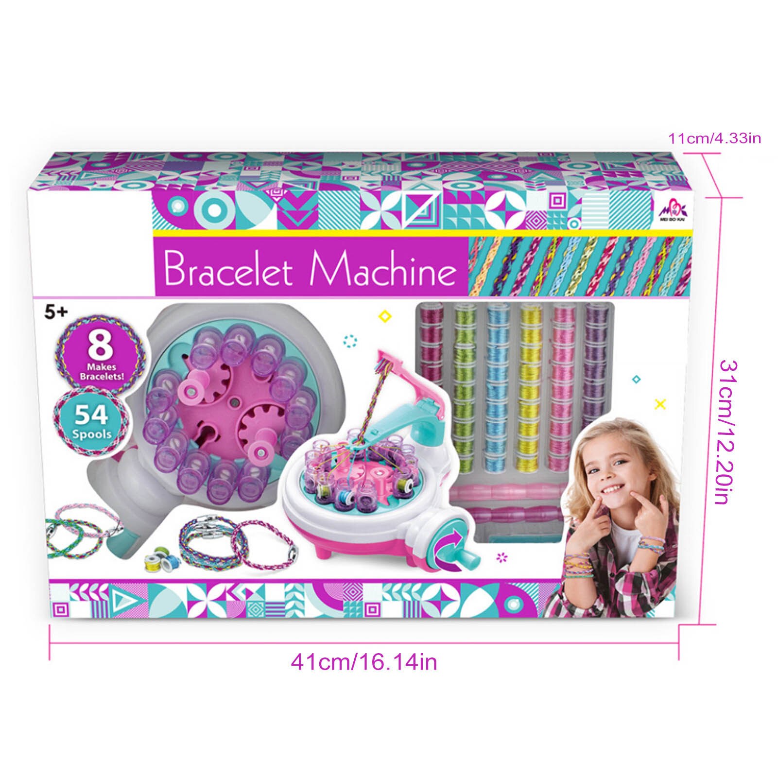 Hand-Operated Knitting Mill Machine Sewing Tool For DIY Bracelet Weave Spool Knitter Embellish Knitting Tool Device Toy