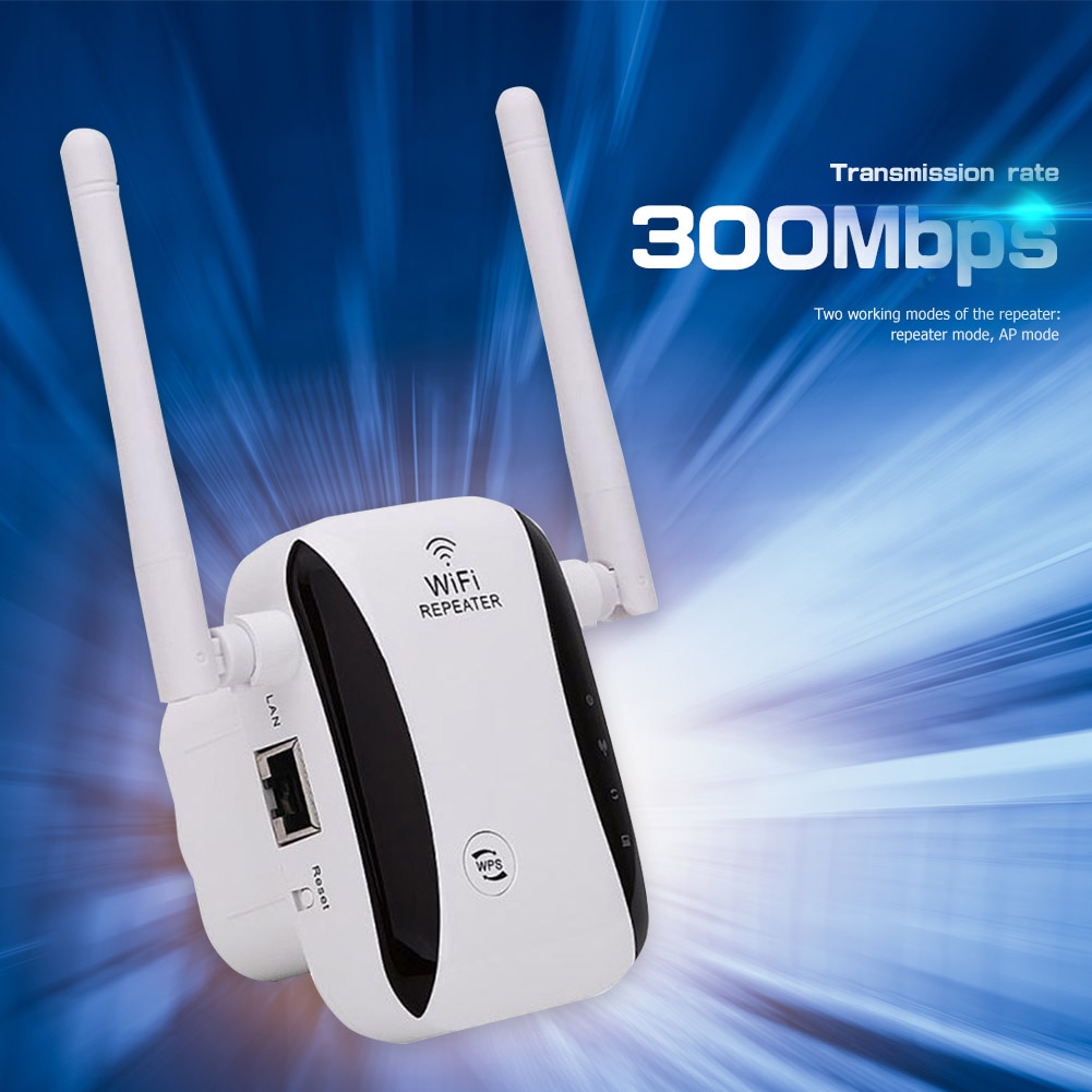 Amplificador de señal WiFi de 300Mbps, extensor de rango WiFi de 2,4 GHz, repetidor de señal inalámbrico AP para accesorios de ordenador doméstico