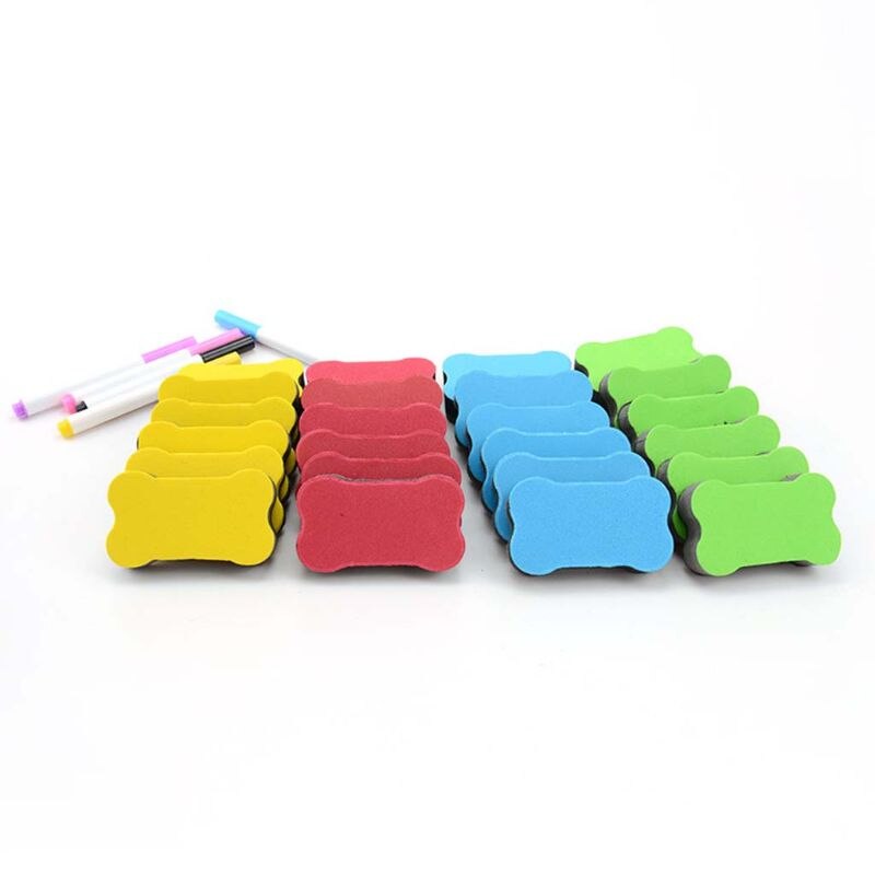 24- pack ben magnetisk whiteboard torrsuddgummi markör rengöringsservett för hem klassrum kontor skolmaterial brevpapper  b85b