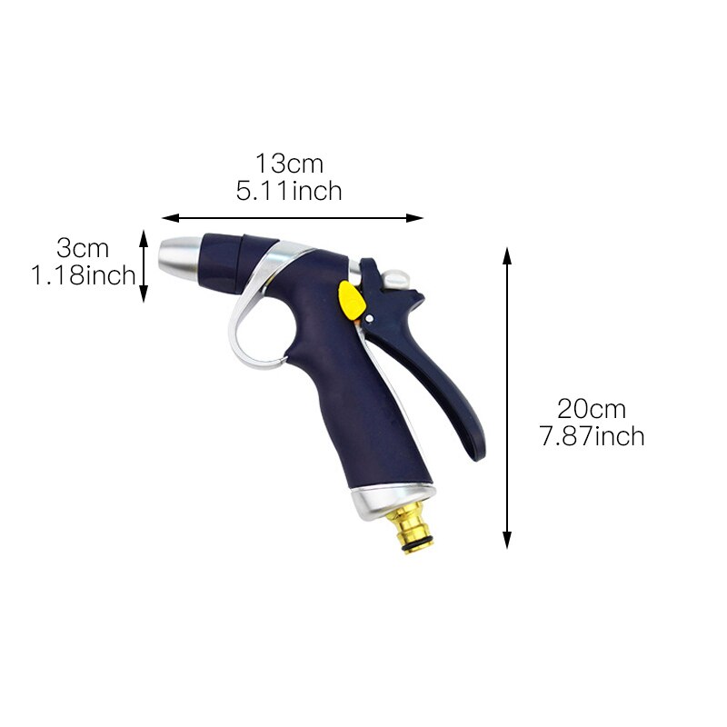 Spray Lawn High Pressure Water Gun For Garden Washing Car Durable Hand-held Tools Watering Multi-function For 8 Spray Modes: 10