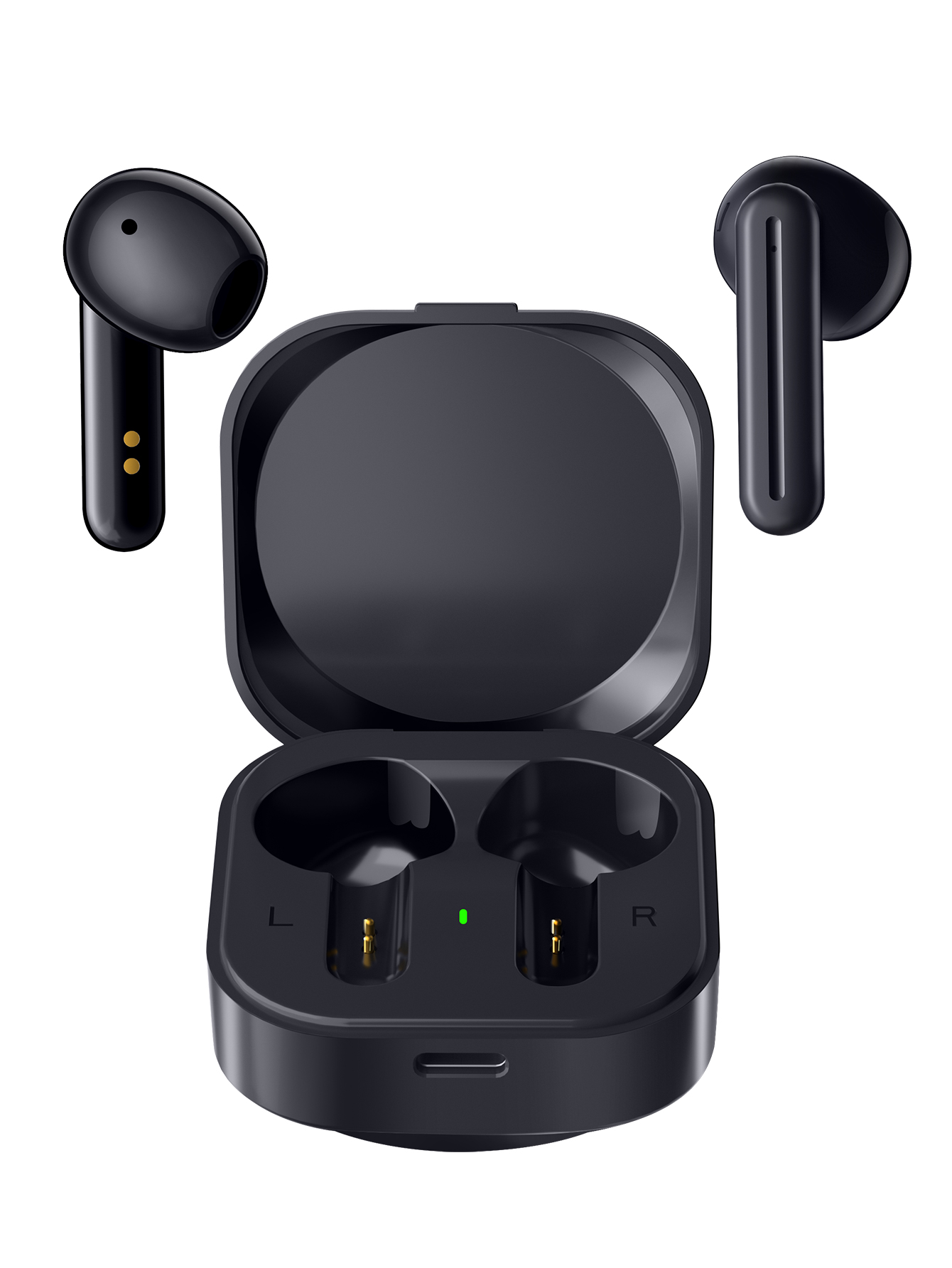 Kick-pop anc wireless headphones , , 40 db,  noise-canceling earbuds, bluetooth , 5.3- earbuds with , 6 microphones, enc hd call headset, transparency mode