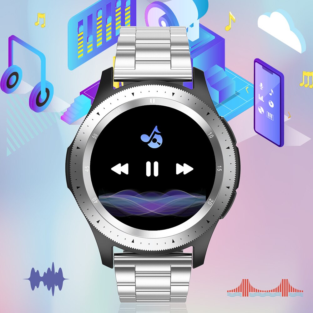 W68 1.3 inch bluetooth smartwatch heren waterdicht hartslagmeter muziekspeler smartwatch sport fitness tracker horloges