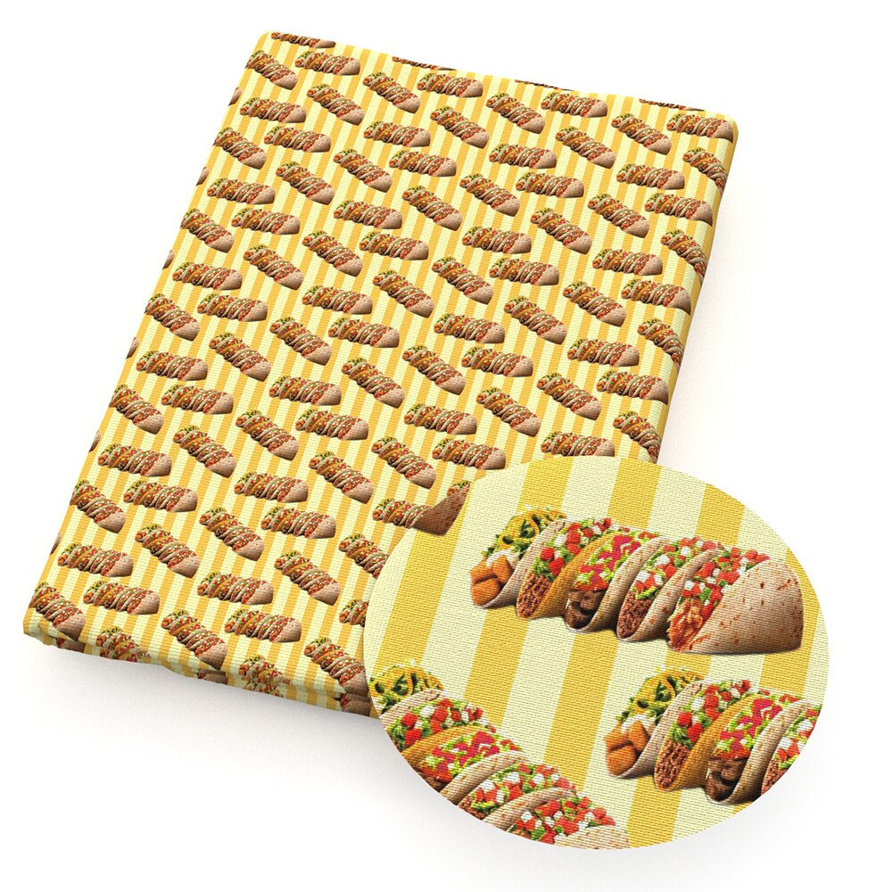 David Accessoires 50*140 Cm Patchwork Voedsel Gedrukt Polyester Katoen Voor Tissue Voor Baby Naaien Quilten Fat Kwart, c11379: 1106061001