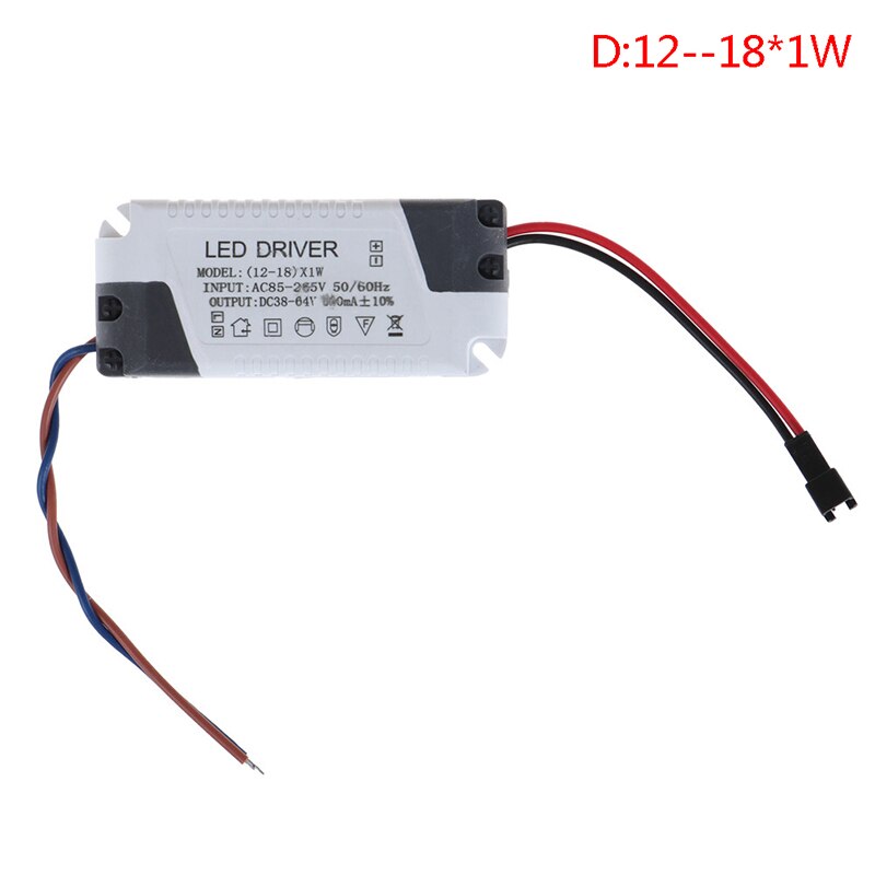 1Pcs 3W-36W Led Driver Licht Transformator Constante Stroom Voeding Adapter: 4
