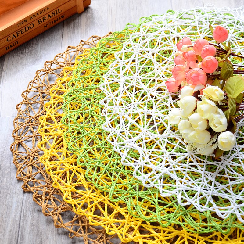 Accesorios de fotografía tejido a mano, almohadilla hueca para estudio de escritorio, fotografía, tomar fotografía, fondo, accesorios para comida y fruta