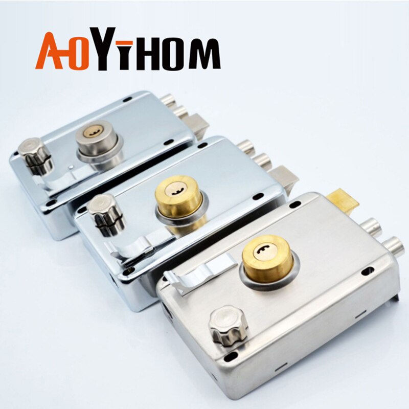 Stainless Steel Modern Rental House Door Lock Multifunctional Family Living Room Wooden Door Indoor Office Anti-theft Door Locks