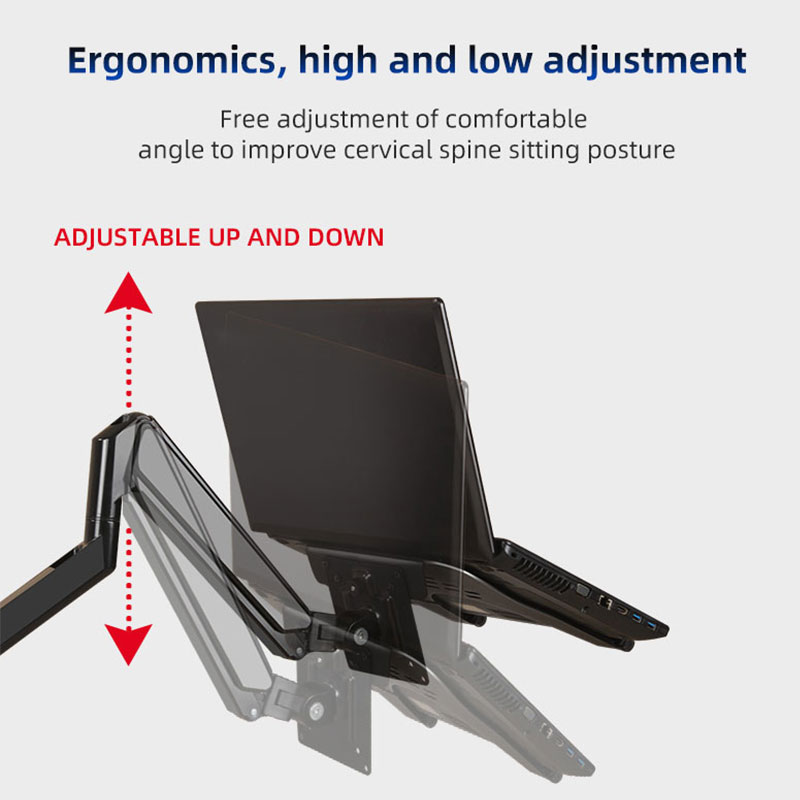10-16" Monitor Holder Laptop Tray Holder Computer Support Base Notebook Stand (Only The Tray Without Arms) Load 4.5kg VESA XY360