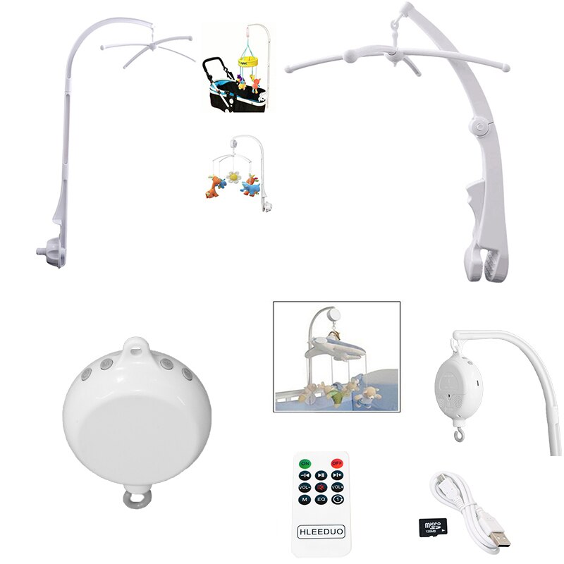 Baby Roterende Rammelaars Speelgoed 0-12 Maanden Batterij-Operated Mobiele Baby Crib Bed Bel Speelgoed Houder Arm Beugel muziekdoos Voor Zuigelingen