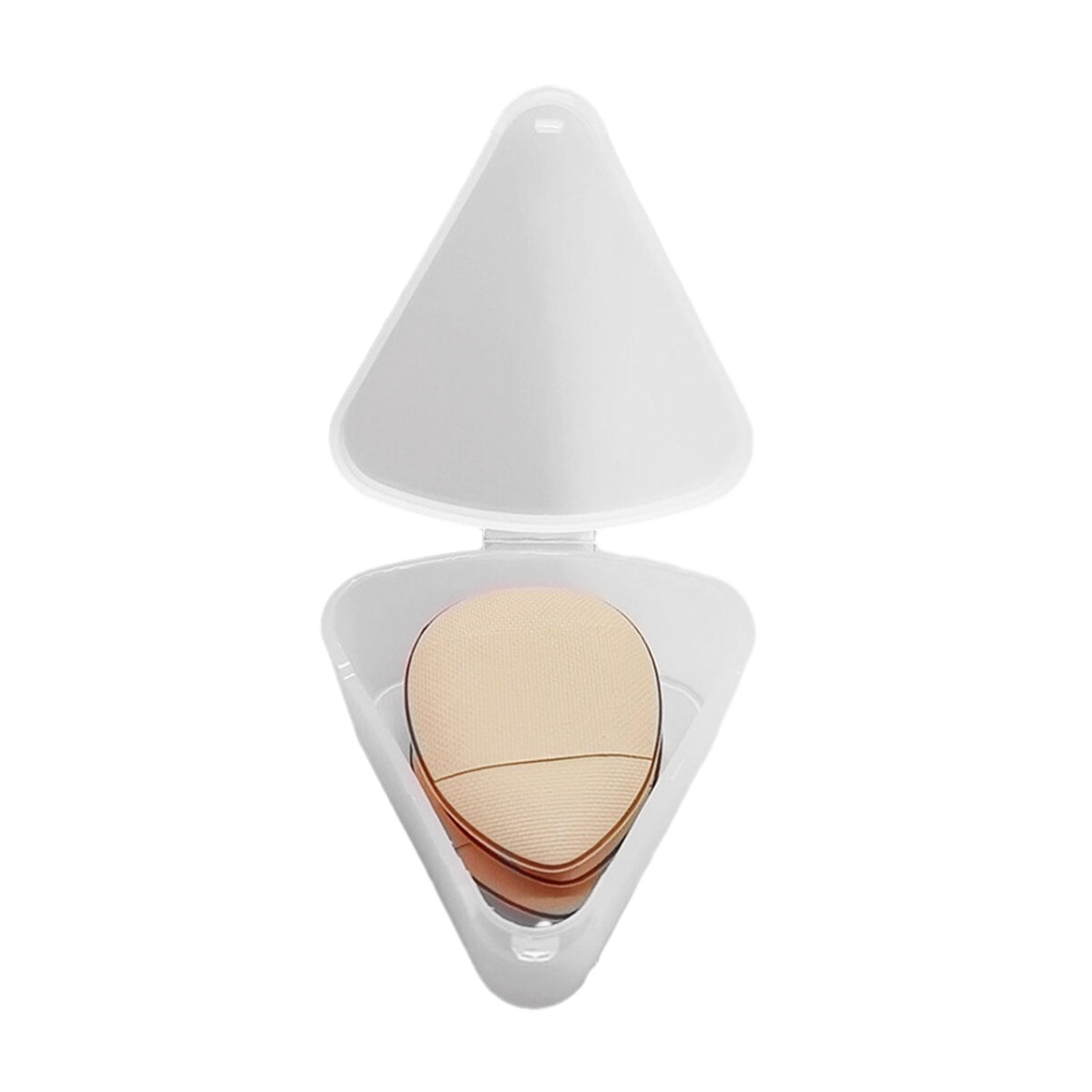 3 stks Mini Size Vinger Bladerdeeg Set Professionele Cosmetische Kussen Bladerdeeg Concealer Foundation Detail Bladerdeeg Make-up Spons Beauty Tool: green