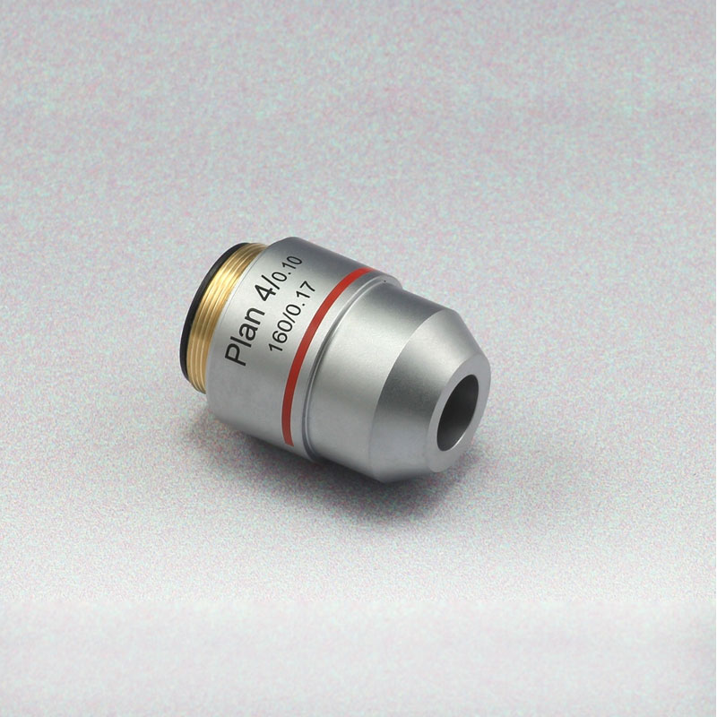 Biological Microscope Plan Objective Lens 4X 10X 20X 40X 60X 100X RMS Thread 160/0.17 195mm: 4X