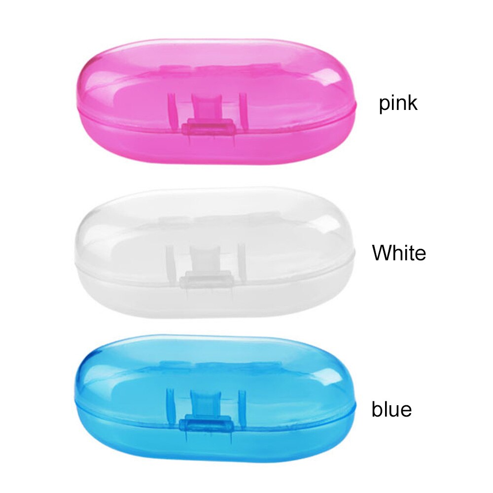 Gezonde Baby Tandenborstel Doos Tandenborstel Massage Opslag Wit/Roze/Blauw Plastic Siliconen Babyfingertoothbrush Babyfingertoy