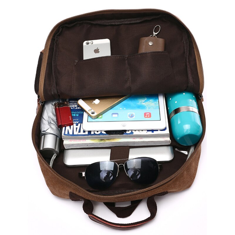 Canvas Tas Rugzak Schoudertas Mannen Laptop Rugzak Juveniele Mannelijke Rugzak Computer Rugzak Tas