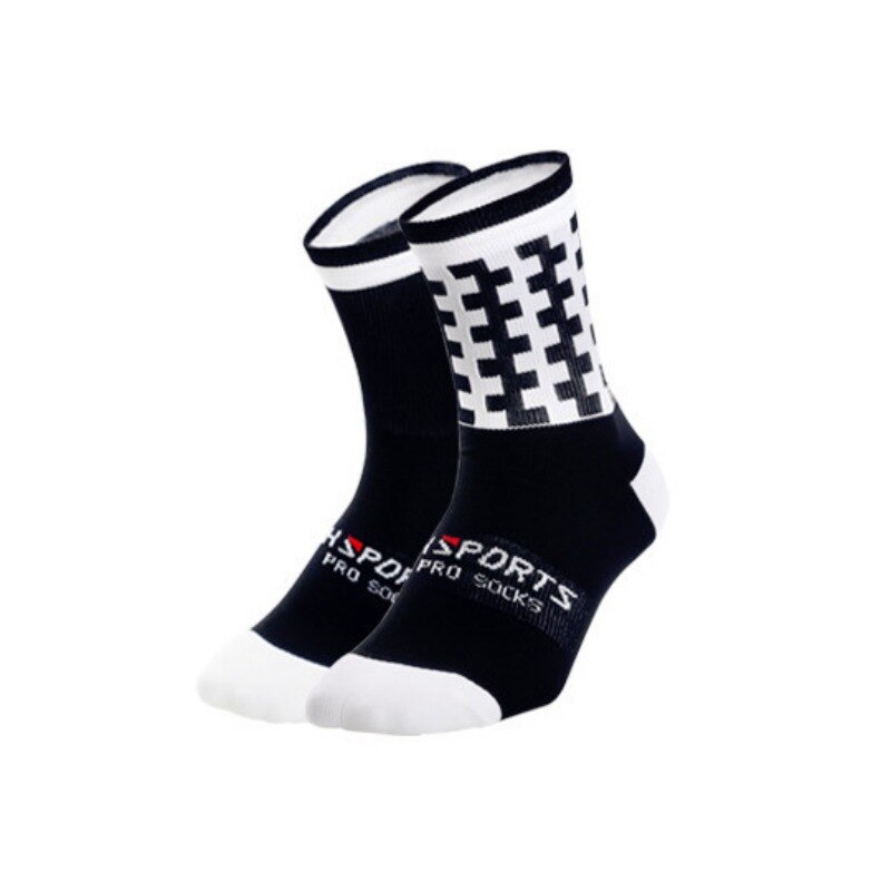 Running Bicycle Riding Socks Compression Mid Stocking Mountaineering Socks Words Printed Sports Unisex Cycling Sock !: Black